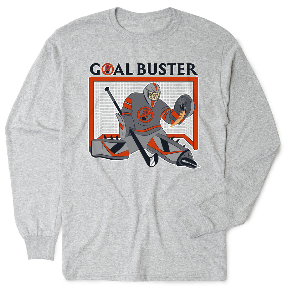Hockey Tshirt Long Sleeve - Goal Buster