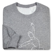 Gymnastics Crewneck Sweatshirt - Gymnast Sketch