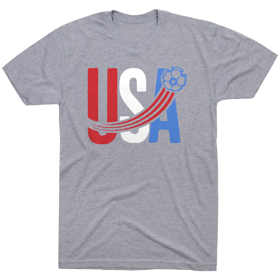Soccer T-Shirt Short Sleeve - USA Patriotic