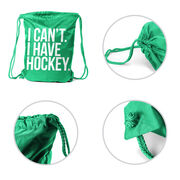 Hockey Sport Pack Cinch Sack - I Can't. I Have Hockey