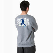 Hockey Crewneck Sweatshirt - Bones Heal Hockey (Back Design)