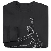 Gymnastics Crewneck Sweatshirt - Gymnast Sketch