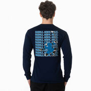 Hockey Tshirt Long Sleeve - Dangle Snipe Celly Player (Back Design)