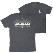 Baseball Short Sleeve T-Shirt - 24-7 Baseball (Back Design)