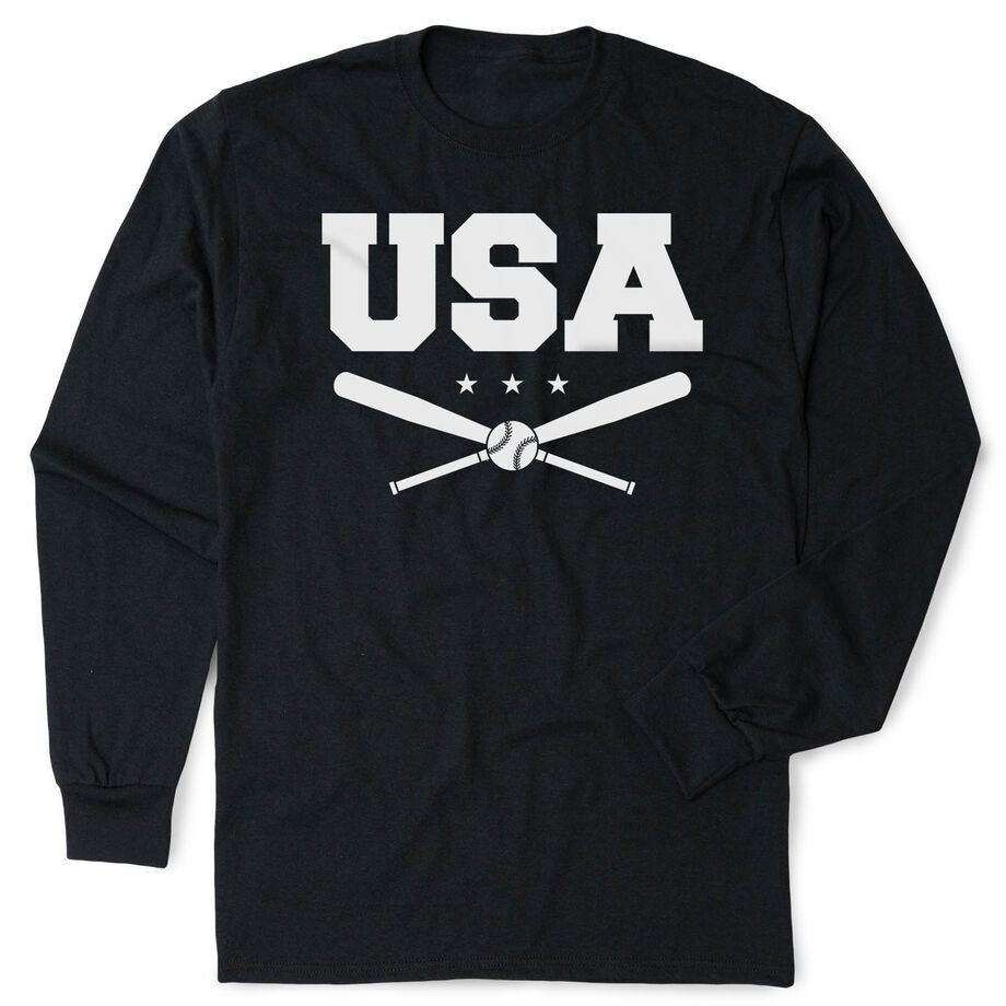 Baseball Tshirt Long Sleeve - USA