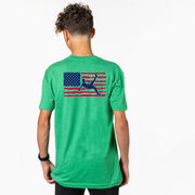 Soccer Short Sleeve T-Shirt - Guys Soccer Land That We Love (Back Design)