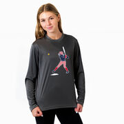 Softball Long Sleeve Performance Tee - Softball Star
