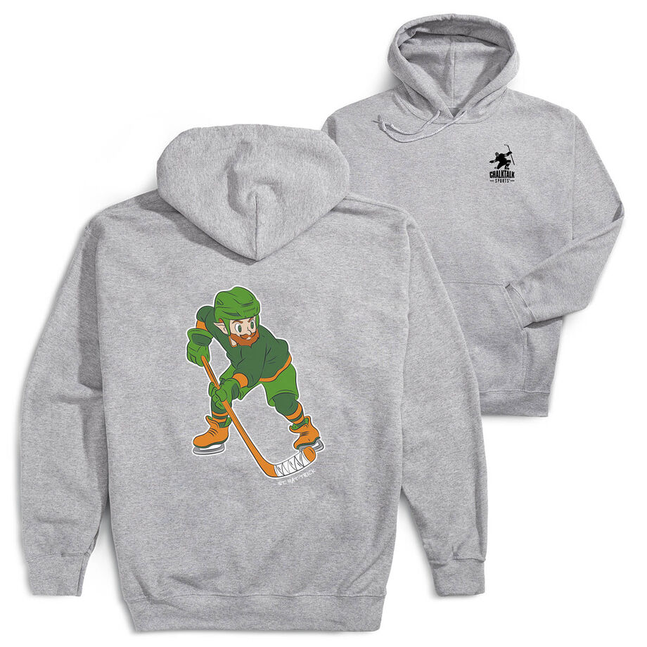 Hockey Hooded Sweatshirt - St. Hat-Trick (Back Design) 