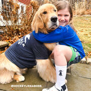 Hockey Woven Mid-Calf Socks - Hockey Dog