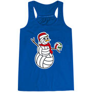 Volleyball Flowy Racerback Tank Top - Serving Holiday Cheer