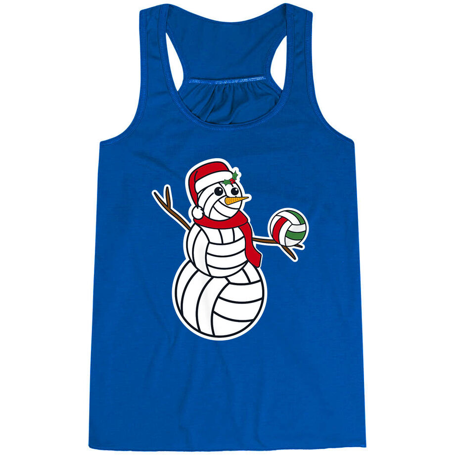 Volleyball Flowy Racerback Tank Top - Serving Holiday Cheer
