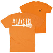 Girls Lacrosse Short Sleeve T-Shirt - #LAXGIRL (Back Design)