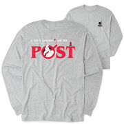 Hockey Tshirt Long Sleeve - Ain't Afraid of No Post (Back Design)