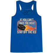 Hockey Flowy Racerback Tank Top - If You Can't Take the Heat