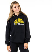 Softball Hooded Sweatshirt - Modern Softball