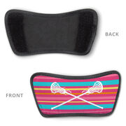 Girls Lacrosse Repwell&reg; Sandal Straps - Crossed Sticks with Stripes