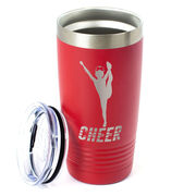 Cheerleading 20 oz. Double Insulated Tumbler - Cheer Silhouette