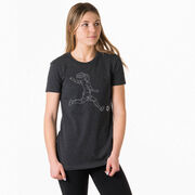 Soccer Women's Everyday Tee - Soccer Girl Player Sketch