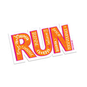 Running Sticker - Run With Inspiration