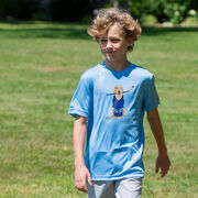 Hockey Short Sleeve Performance Tee - Puck The Hockey Dog