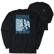 Hockey Tshirt Long Sleeve - Survival of the Fittest (Back Design)
