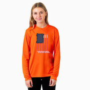 Hockey Long Sleeve Performance Tee - American Flag