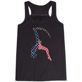 Gymnastics Flowy Racerback Tank Top - Stars and Stripes Gymnast
