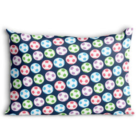 Soccer Pillowcase - Soccer Ball Colorful