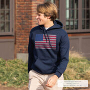 Baseball Hooded Sweatshirt - Patriotic Baseball