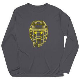 Hockey Long Sleeve Performance Tee - Have An Ice Day Smiley Face