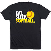 Softball T-Shirt Short Sleeve Eat. Sleep. Softball.