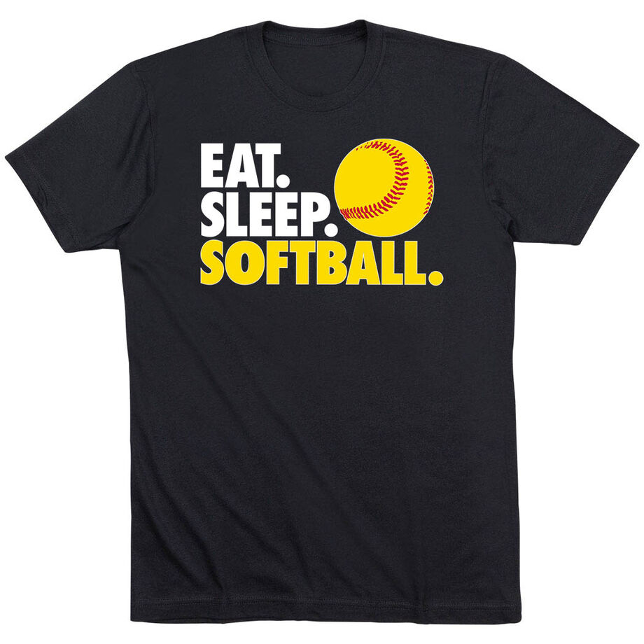 Softball T-Shirt Short Sleeve Eat. Sleep. Softball.