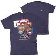 Basketball Short Sleeve T-Shirt - Hoop Loops (Back Design)