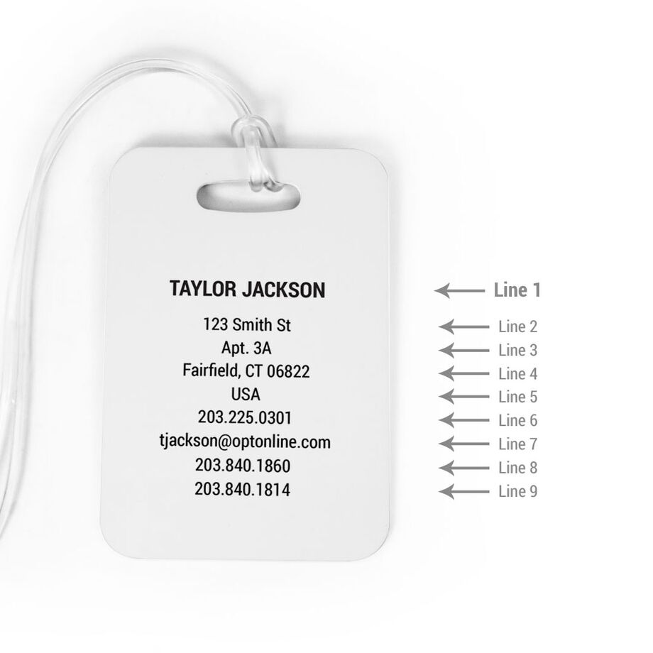 Wrestling Bag/Luggage Tag - Personalized Wrestling Team Wrestlers