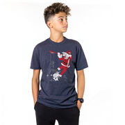 Guys Lacrosse Short Sleeve T-Shirt - Santa Laxer