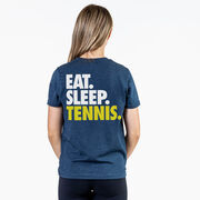 Tennis Short Sleeve T-Shirt - Eat. Sleep. Tennis. (Back Design)