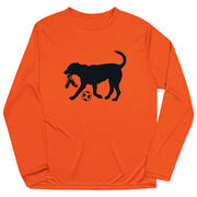 Soccer Long Sleeve Performance Tee - Spot The Soccer Dog