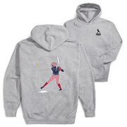 Softball Hooded Sweatshirt - Softball Star (Back Design)