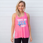 Figure Skating Flowy Racerback Tank Top - Have An Ice Day
