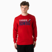 Crew Tshirt Long Sleeve - I'd Rather Be Rowing