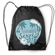 Pickleball Drawstring Backpack - Serve's Up