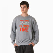 Wrestling Crewneck Sweatshirt - Blood Time