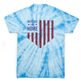 Softball Short Sleeve T-Shirt - No Place Like Home Tie Dye