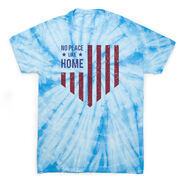 Softball Short Sleeve T-Shirt - No Place Like Home Tie Dye