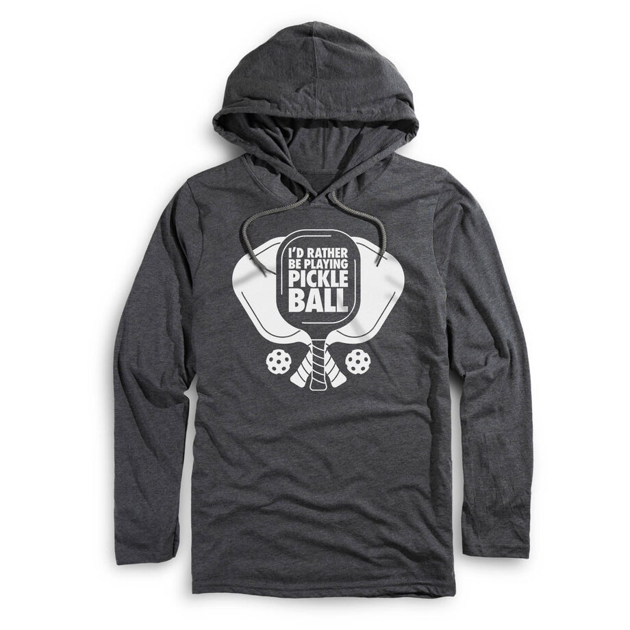 Pickleball Men's Lightweight Hoodie - I'd Rather Be Playing Pickleball