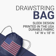 Baseball Drawstring Backpack Patriotic Baseball