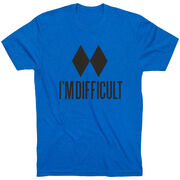 Skiing & Snowboarding Short Sleeve T-Shirt - I'm Difficult