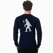 Guys Lacrosse Tshirt Long Sleeve - Yeti (Back Design)