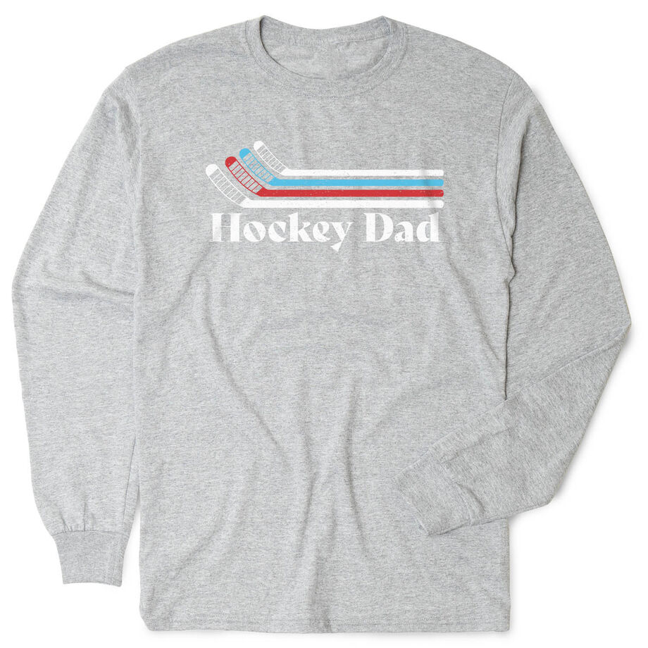 Hockey Tshirt Long Sleeve - Hockey Dad Sticks