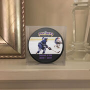 Personalized Photo With Logo (Wide) Hockey Puck